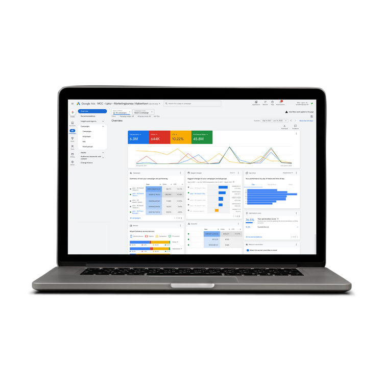 Google Ads Dashboard Example