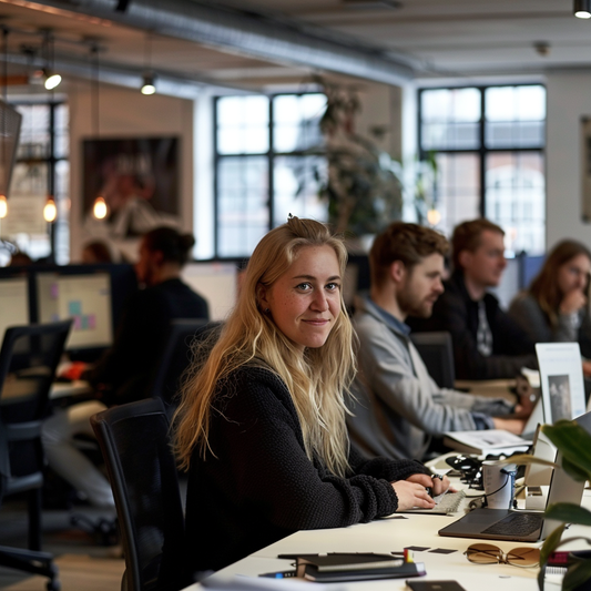 Kontormiljø og medarbejdere hos uptur.dk
