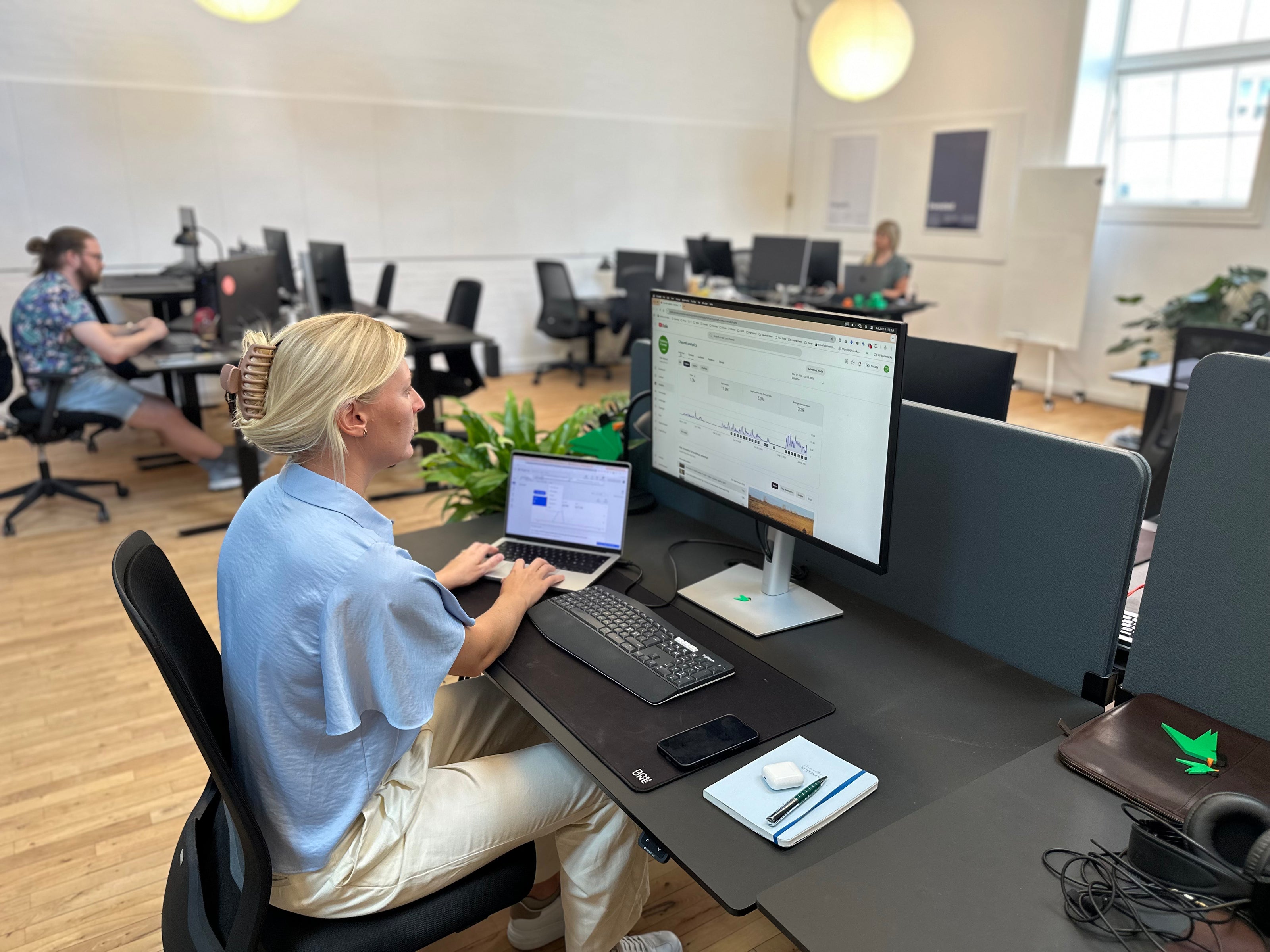 Woman working at office desk